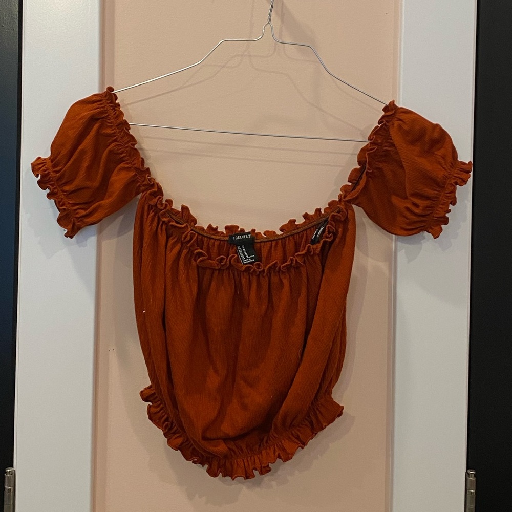 Off the shoulder crop top